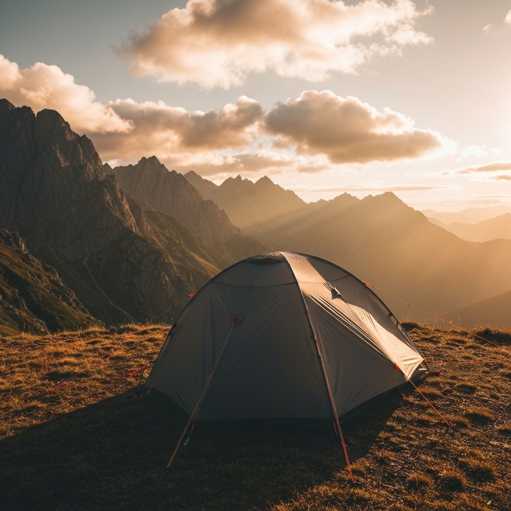 Camping in the wilderness